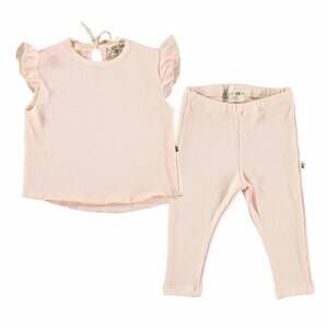 NEW PETIT INDI girl's ruffle legging set in pink